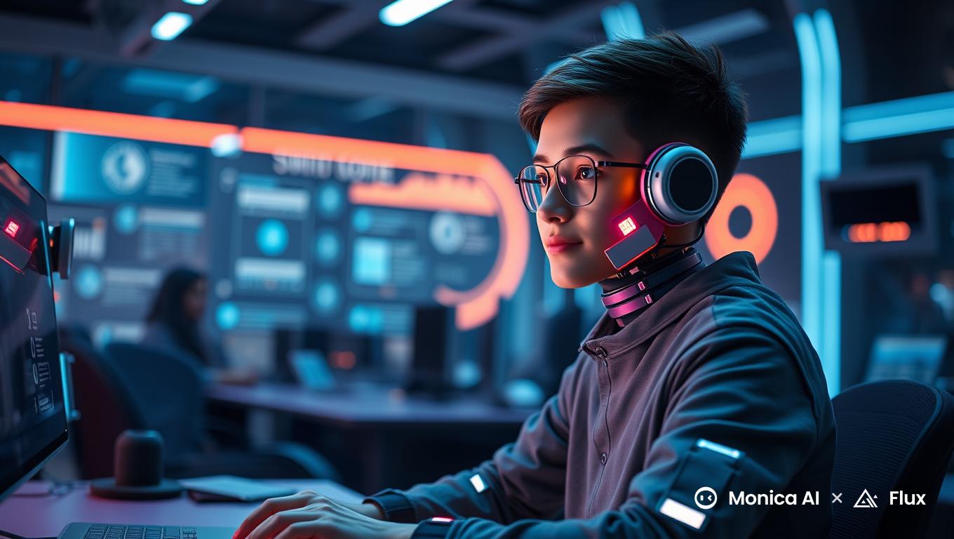 a young developer using vibe coding